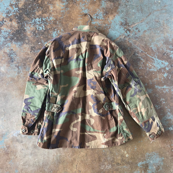 Vintage US Army Jacket Size S Short Camo Woodland Combat BDU 80s 90s - Picture 8 of 8